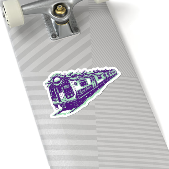 Train Car BXN Holiday Ed. (Purple & Green) Sticker