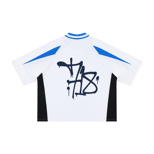 USA x Bronx Native Lim. Ed. Oversized Color Block V-Neck T-Shirt product image 2 of 2 by Bronx Native