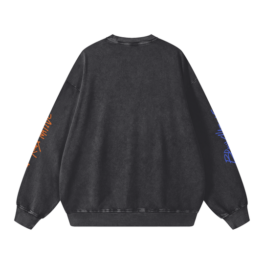 Bronx Basketball 2026 Playoff Edition Snow Washed Oversized Sweatshirt