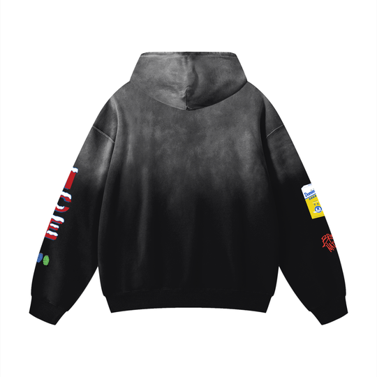 Bodega Ice Heavyweight Sunfade Oversized Hoodie