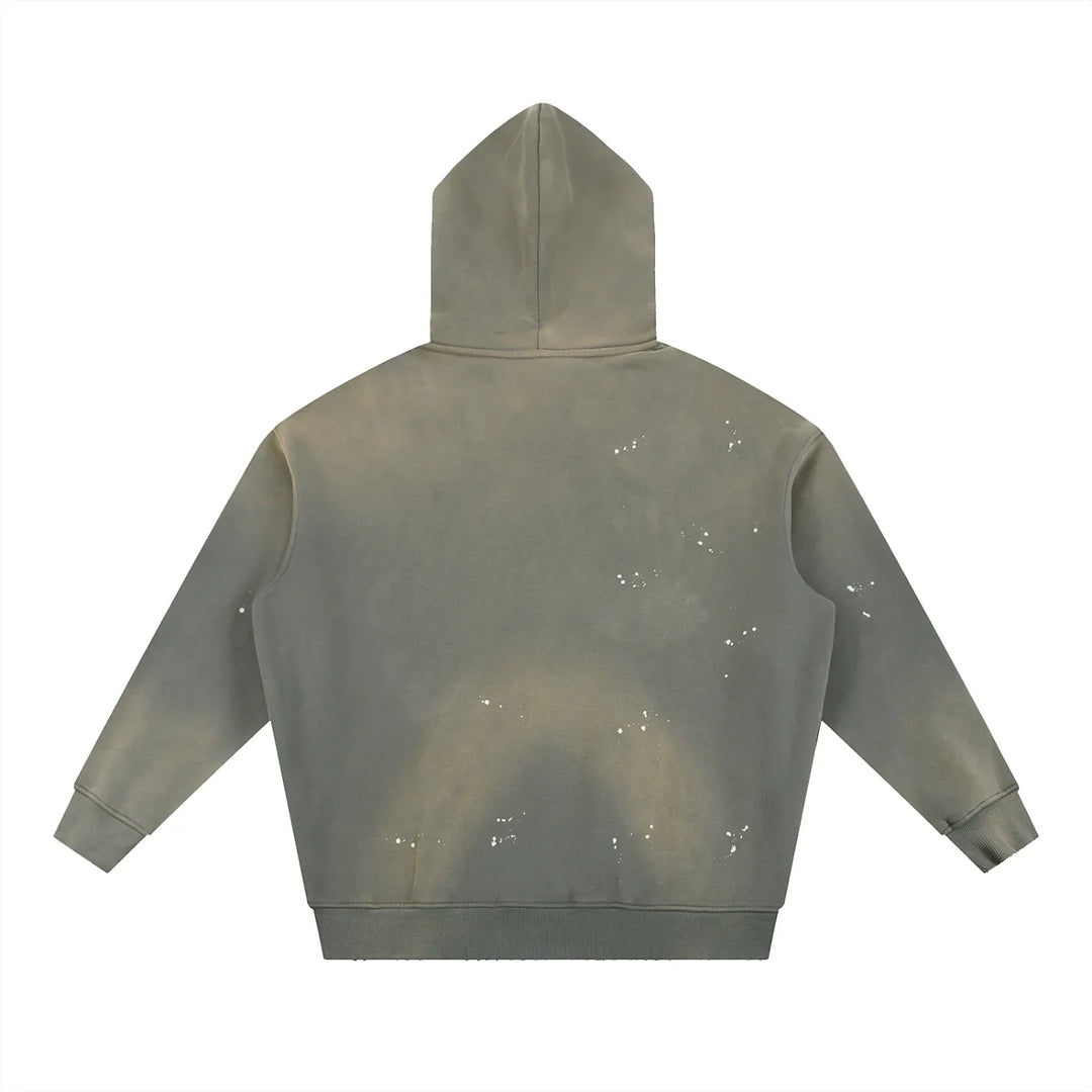 Boomin' Vintage Washed Frayed Fleece Hoodie