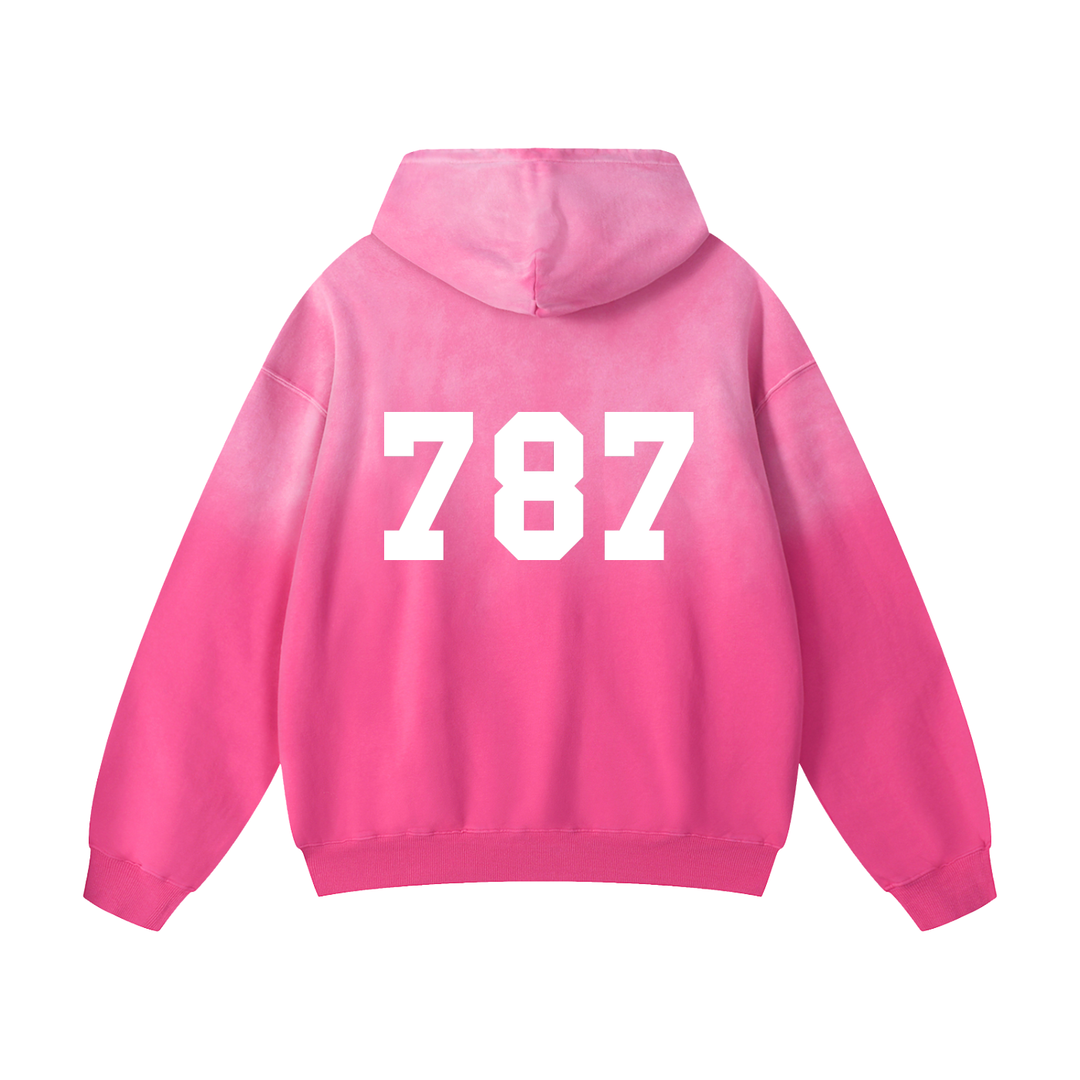 EL BRONX 787 PR Edition Heavyweight Sunfade Oversized Hoodie by Bronx Native
