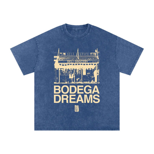 Snow Washed Oversized Cotton T-Shirt by Bronx Native