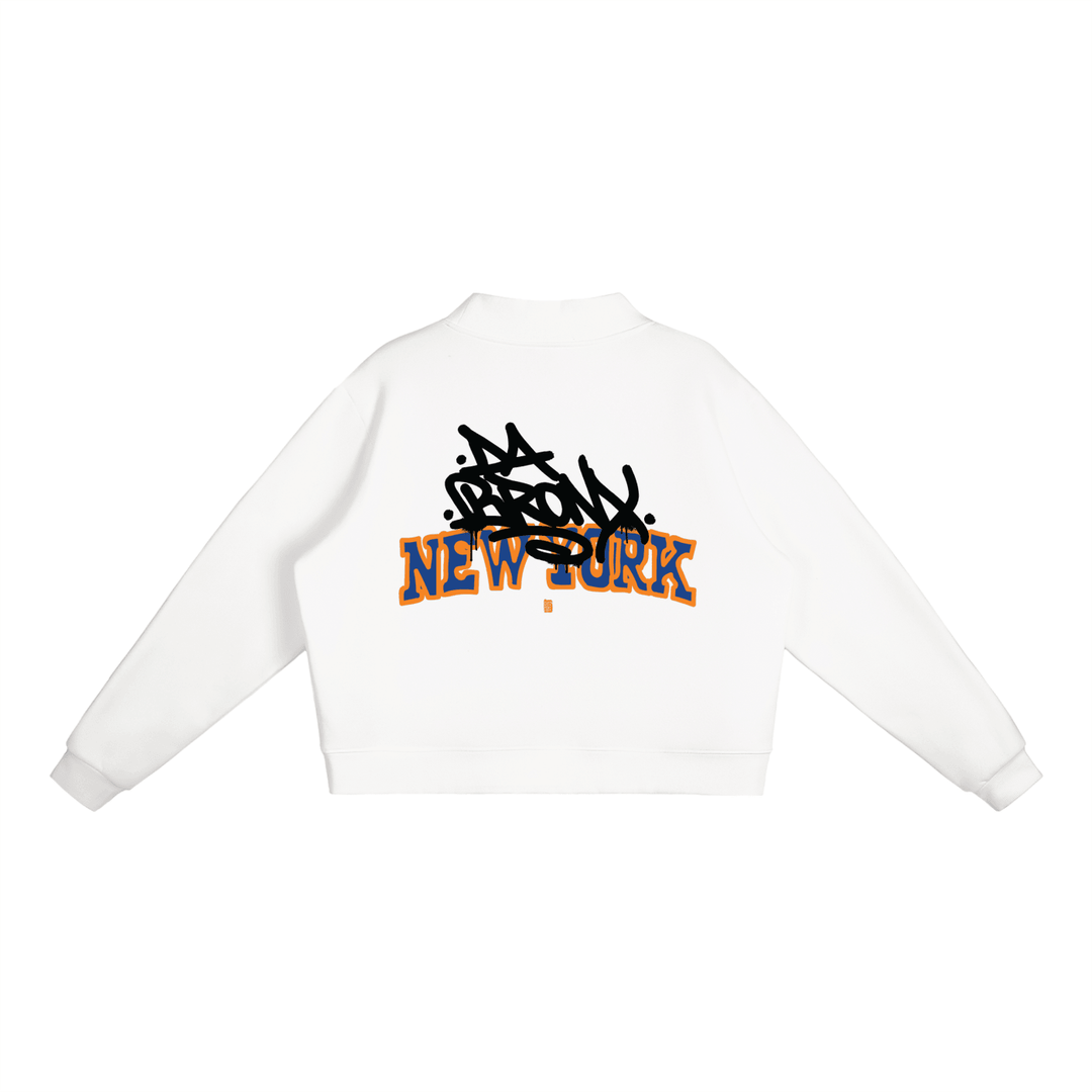 Bronx Basketball 2026 Playoff Edition Women's Essential Fleece Mock-Neck Crew Sweatshirt