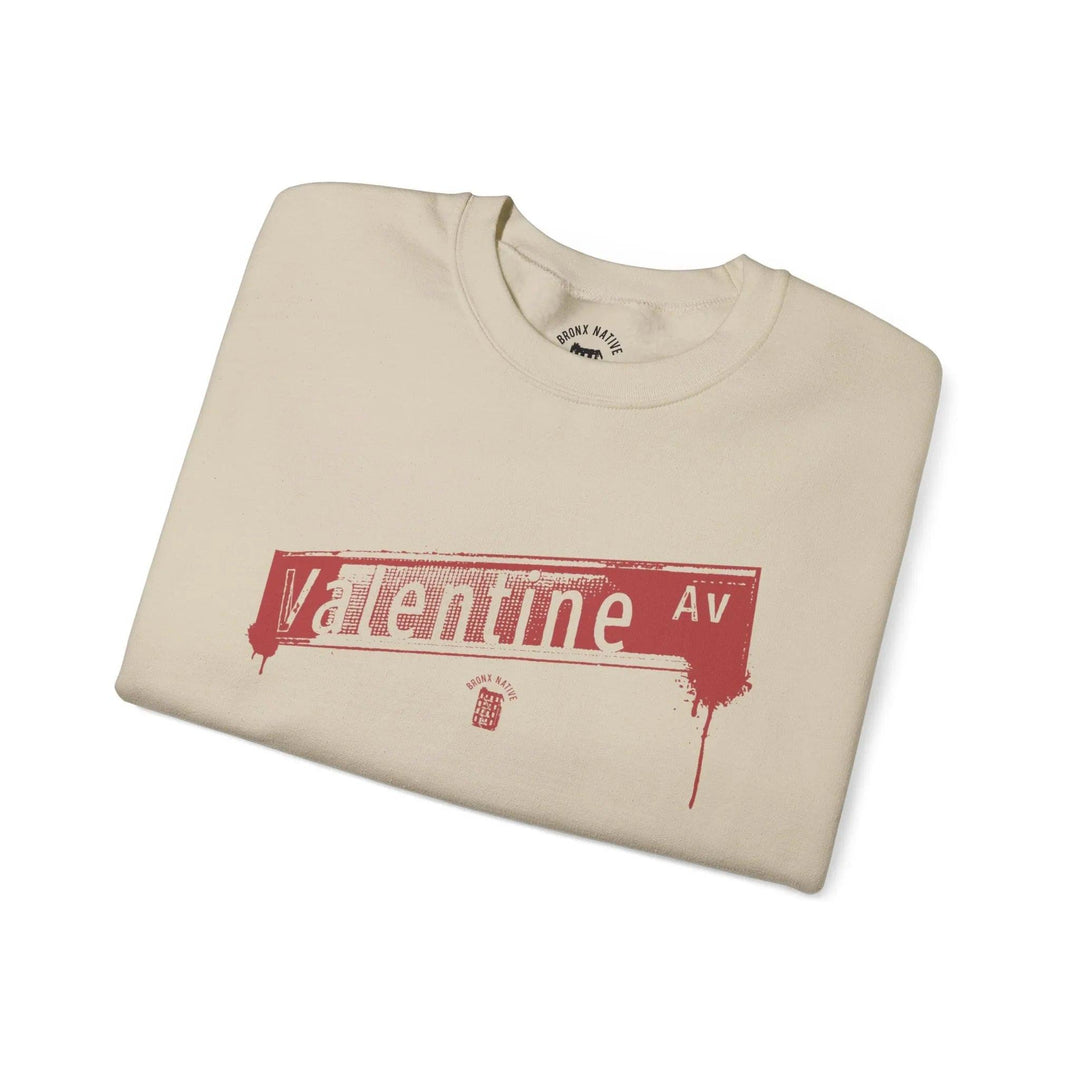 Valentine Ave Crewneck Sweatshirt — retro Bronx street sign crewneck sweatshirt — image 9