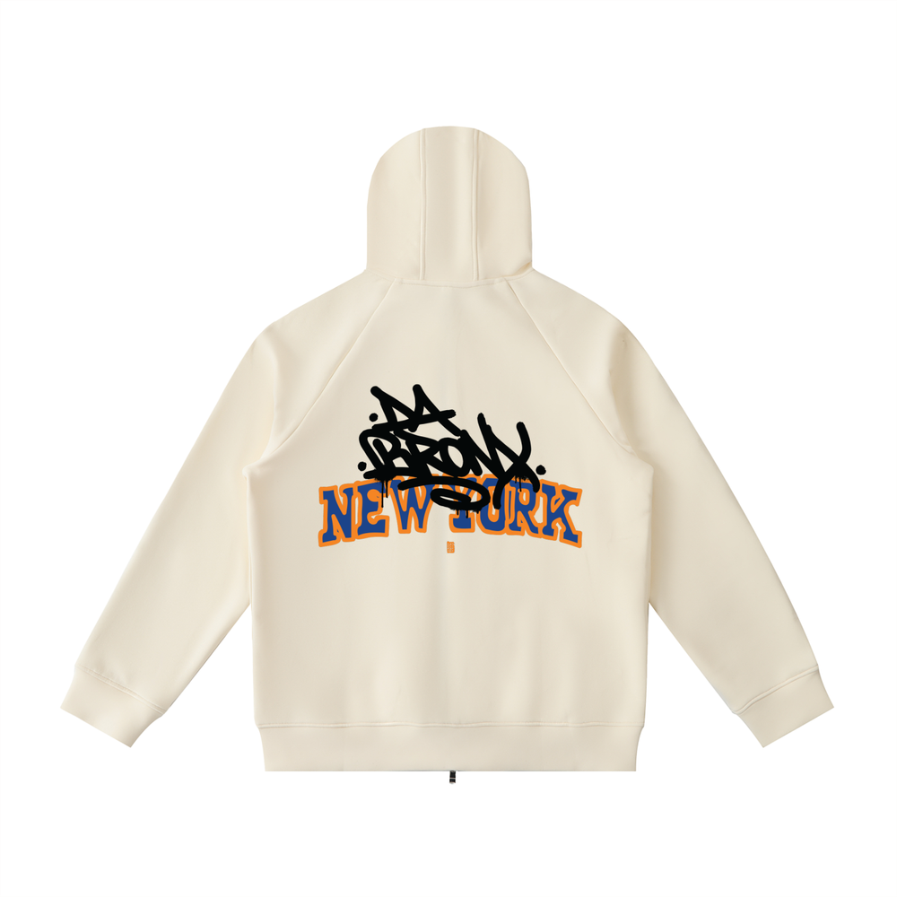 Da Bronx Basketball 2026 Playoffs Heavyweight Raglan Sleeve Zip Hoodie