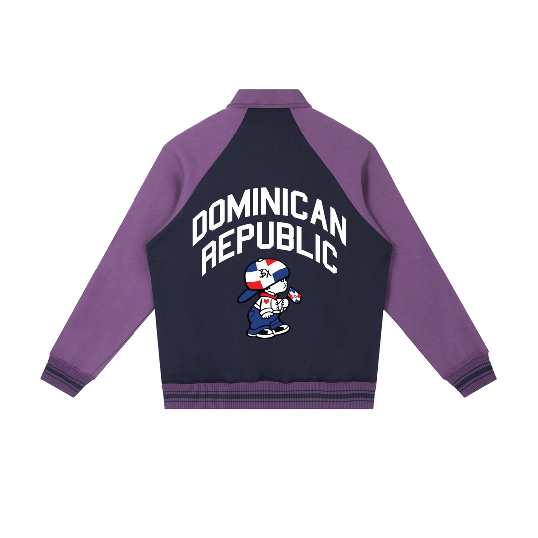 DR Independencde Contrast Raglan Sleeve Baseball Jacket