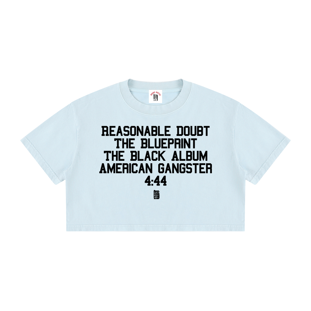 BX x BK 30th Anniversary Mineral Wash Crop Tee by Bronx Native — BX x BK 30th Anniversary Stadium Series product image