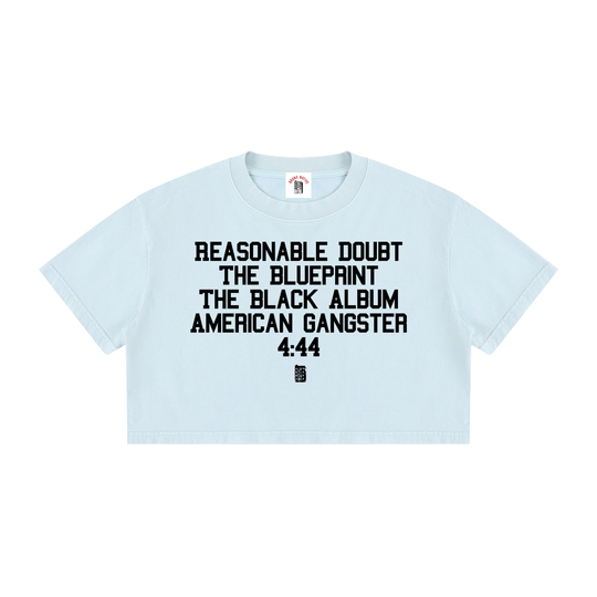 BX x BK 30th Anniversary Mineral Wash Crop Tee by Bronx Native — BX x BK 30th Anniversary Stadium Series product image