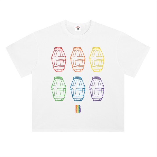 Bronx Pride Heavyweight Drop Shoulder Cotton Tee by Bronx Native for Bronx Pride, NYC Pride, and inclusive New York streetwear