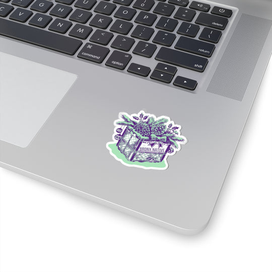 Milk Crate Holiday Purple & Green Sticker