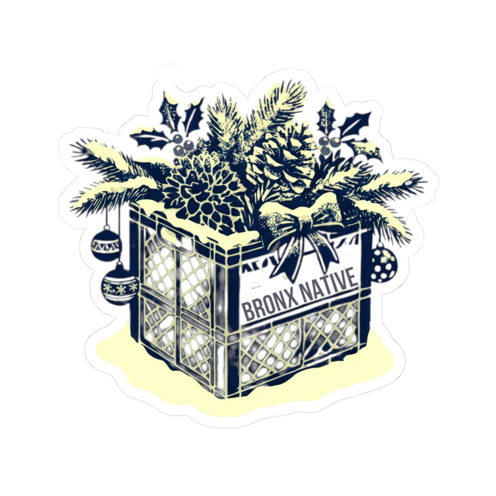 Milk Crate Holiday Sticker
