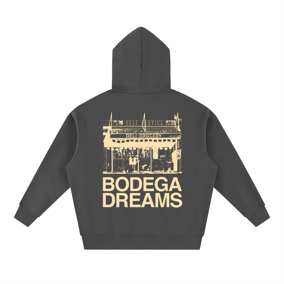 EL BRONX Essential Oversized Boxy Fit Fleece Hoodie