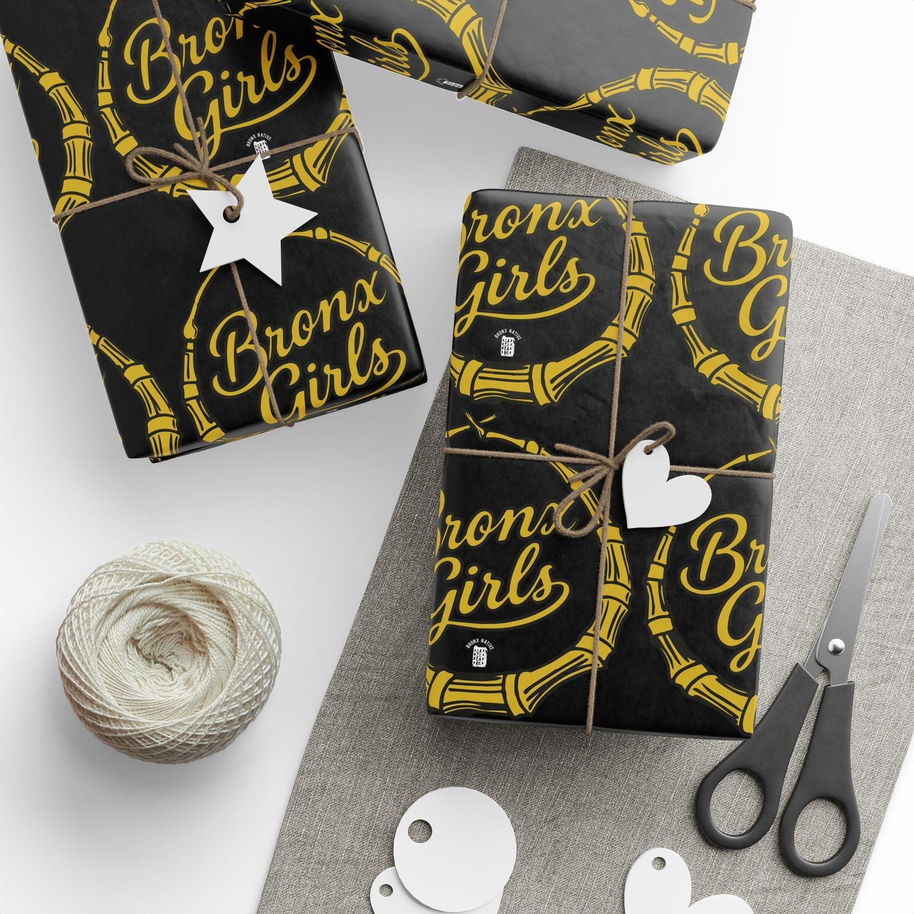 Brox Paper Black & Gold Crown Pattern Wrapping Paper Ro | Bronx Native – Bronx ...