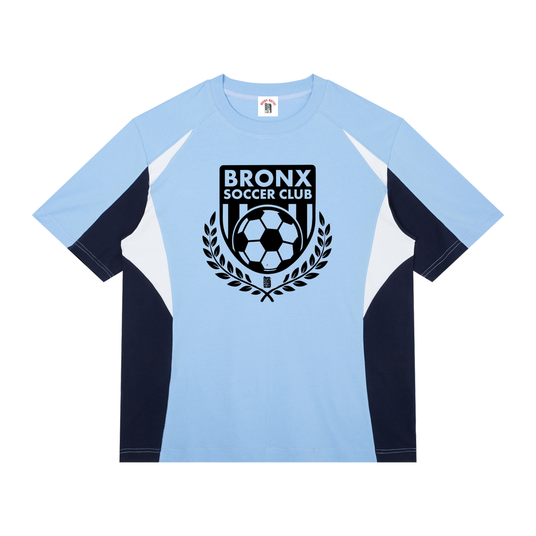 Bronx Soccer Club Unisex Color Block Raglan T-Shirt