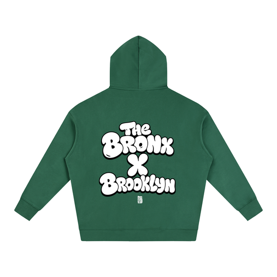 BX x BK 30th Anniversary Oversized Fleece Hoodie by Bronx Native — BX x BK 30th Anniversary Stadium Series product image