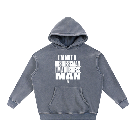 Snow Wash Fleece Oversize Hoodie