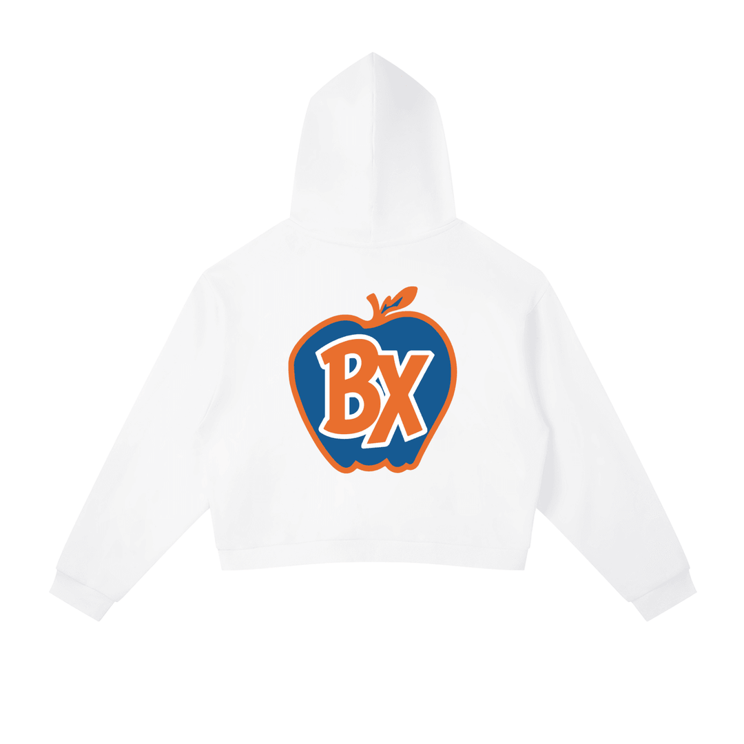 Bronx Basketball 2026 Playoff Edition Women's Contrast Side Stripe Cropped Hoodie by Bronx Native