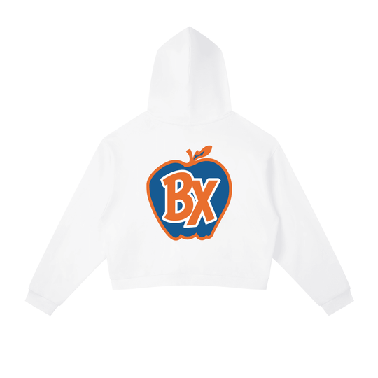 Bronx Basketball 2026 Playoff Edition Women's Contrast Side Stripe Cropped Hoodie by Bronx Native