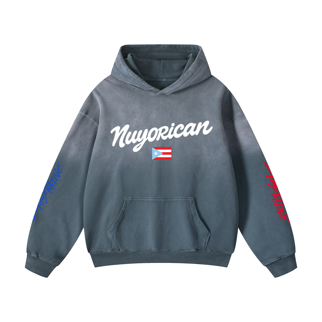 Nuyorican 787 PR Edition Heavyweight Sunfade Oversized Hoodie by Bronx Native