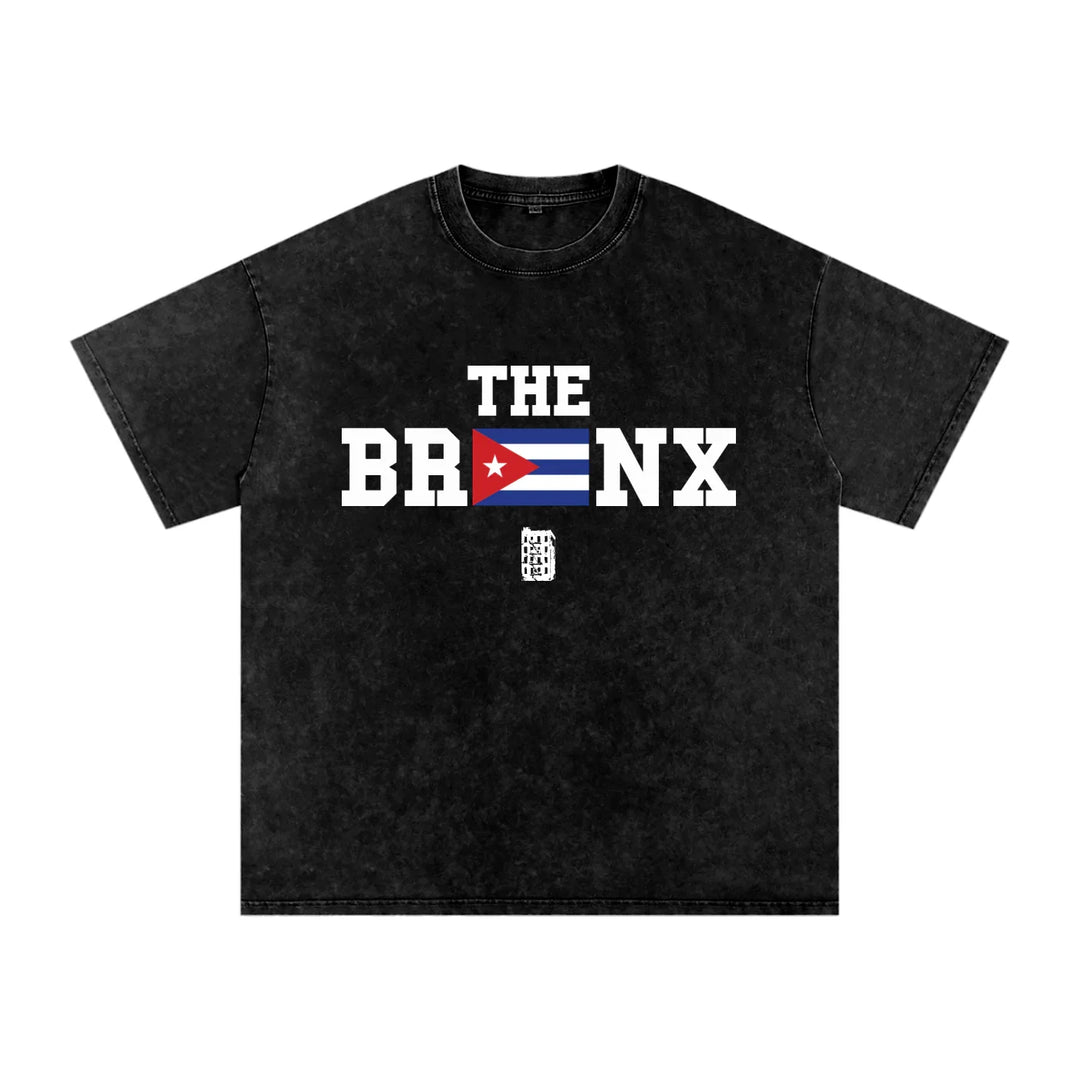 The Bronx Snow Washed Oversized Cotton T-Shirt