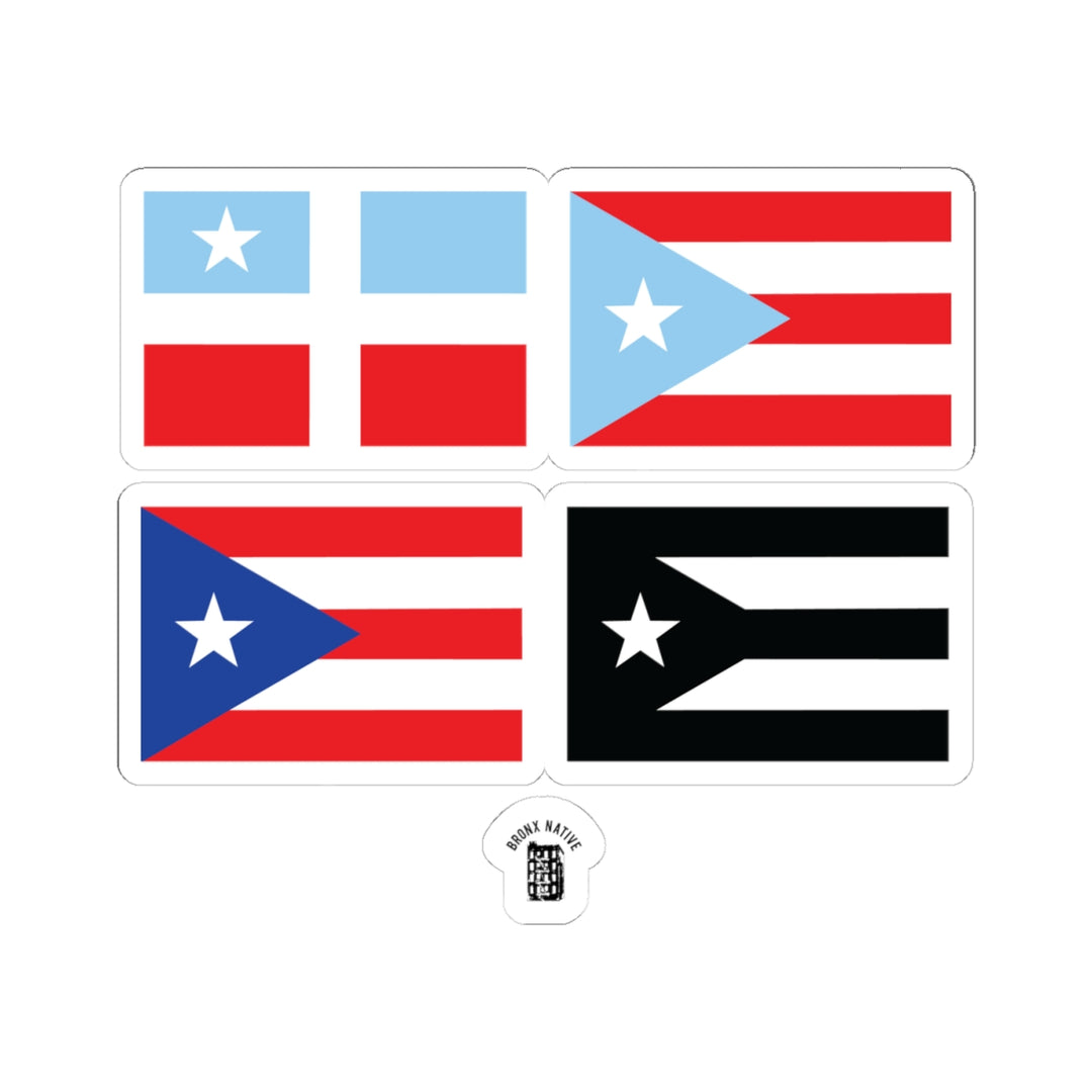 PR Edition Flags Sticker by Bronx Native - Puerto Rico Collection