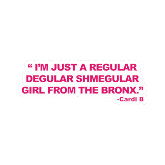 Regular Shmegular Bronx Girls Sticker by Bronx Native