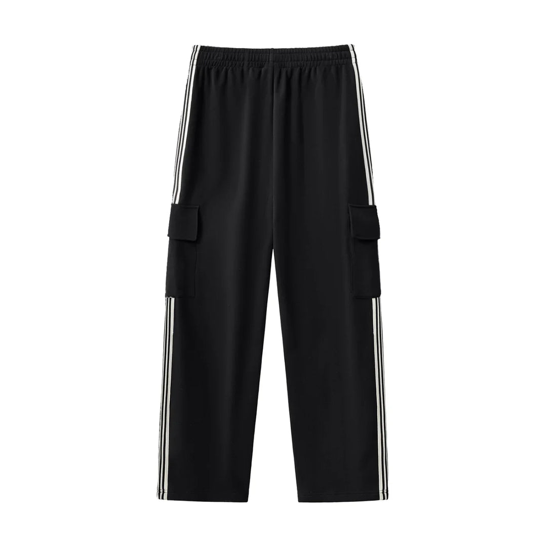 Have a Bronx Day Side Stripe Straight-Leg Pants