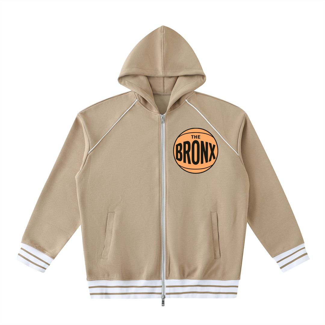 Bronx Basketball 2026 Finals Lim. Edition Striped Trim Zip-Up Hoodie product image 3 of 6 by Bronx Native