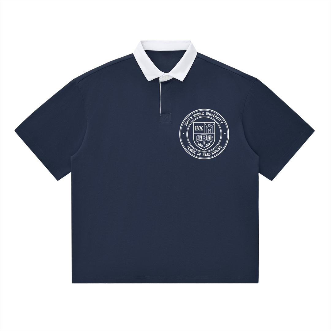 South Bronx University Essential Contrast Polo Shirt