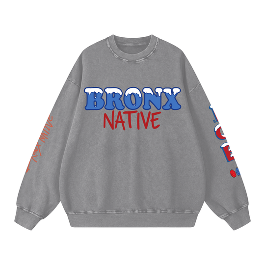 Bodega Ice Snow Washed Oversized Sweatshirt