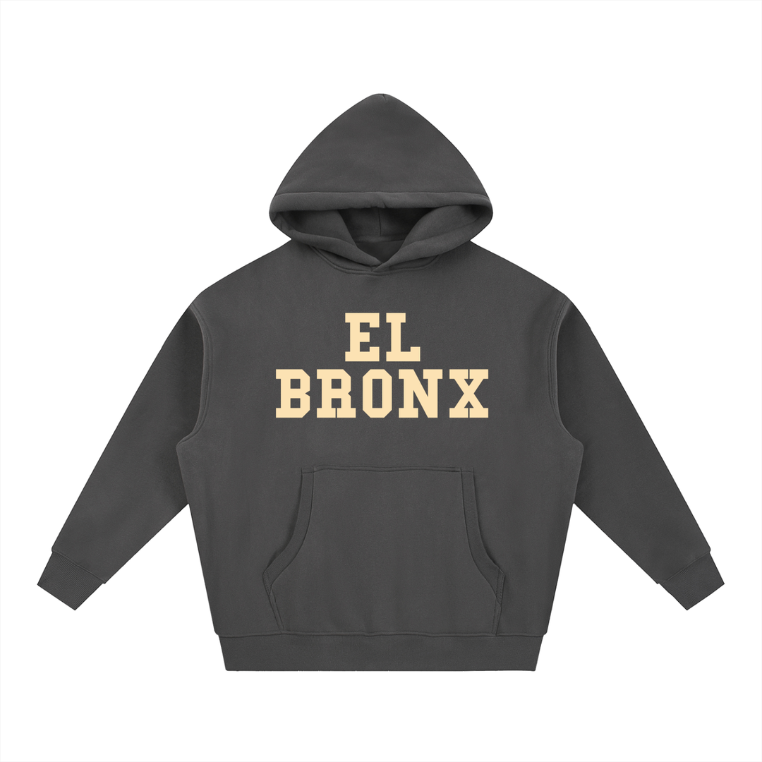 EL BRONX Essential Oversized Boxy Fit Fleece Hoodie