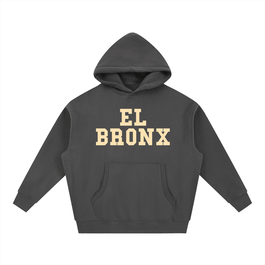EL BRONX Essential Oversized Boxy Fit Fleece Hoodie