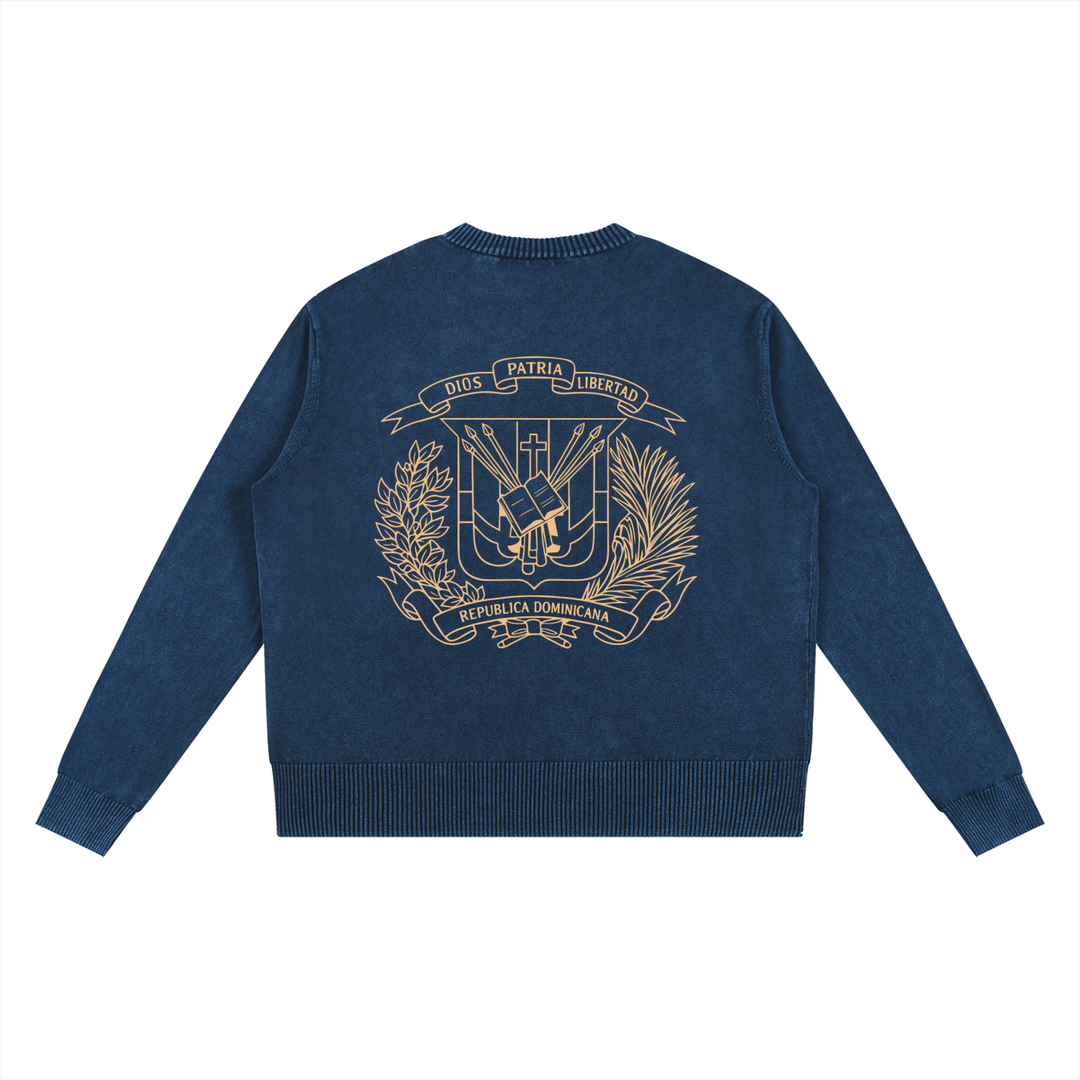 Bronx Dominican Mineral Wash Oversized Sweater