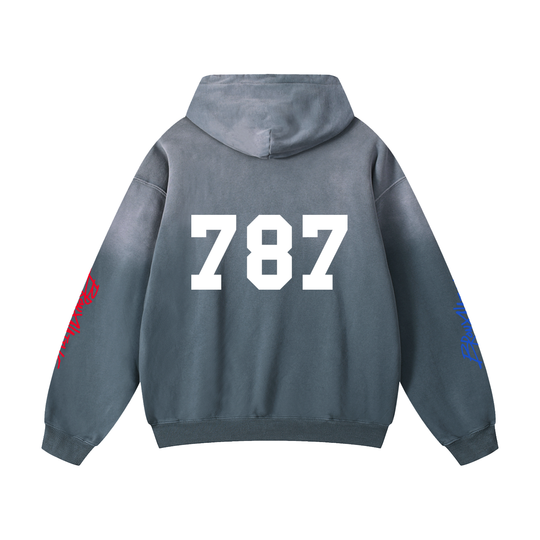 Nuyorican 787 PR Edition Heavyweight Sunfade Oversized Hoodie by Bronx Native