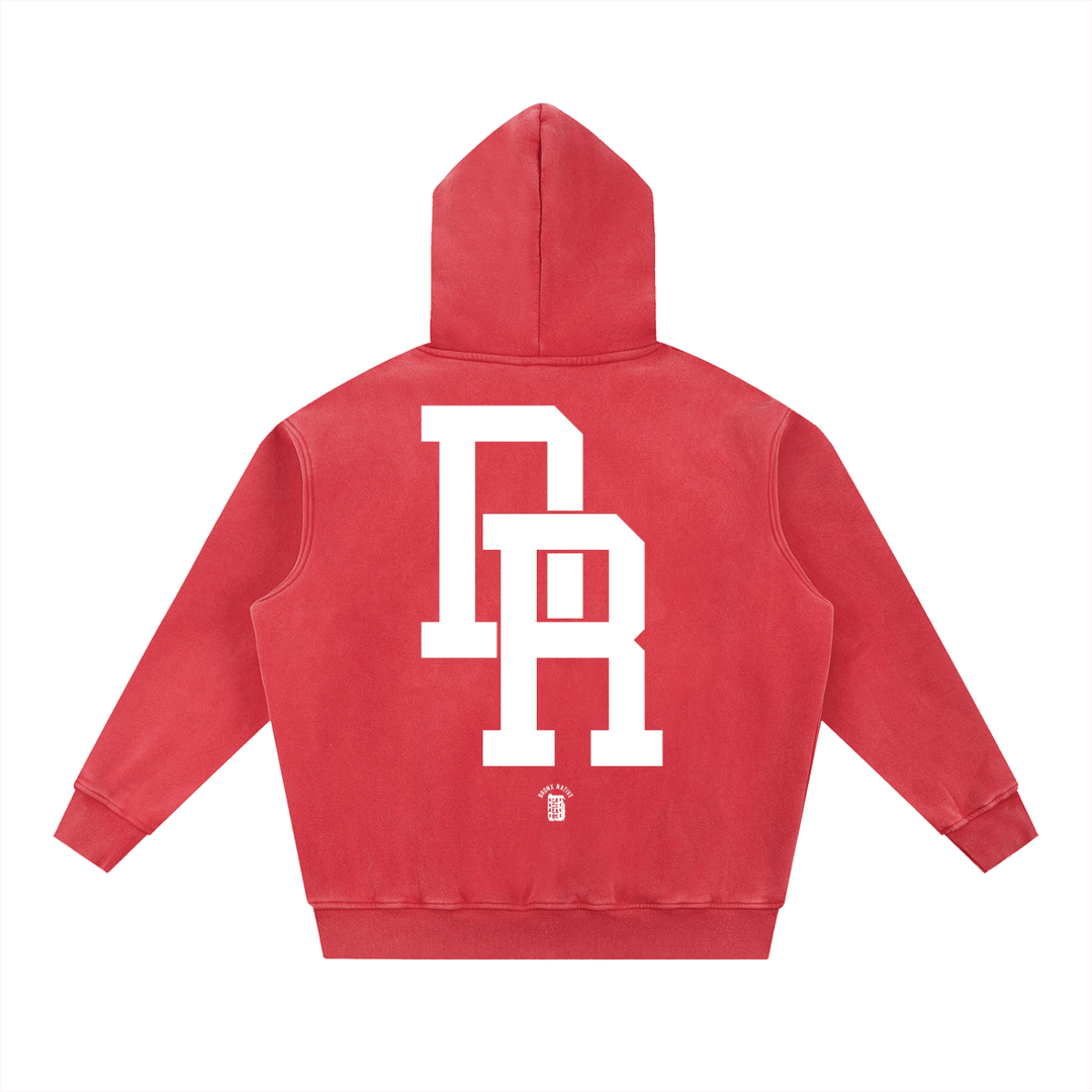 Dominican Republic 🇩🇴 Snow Wash Fleece Oversize Hoodie