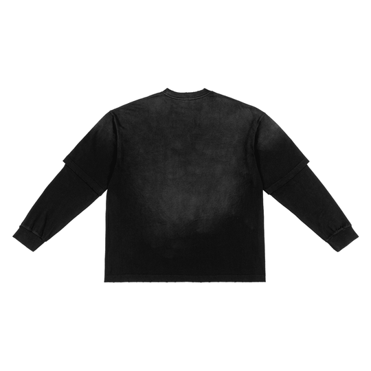 Bronx MAXXing Sunfade Hand-Frayed Faux Two-Piece T-Shirt by Bronx Native for New York summer