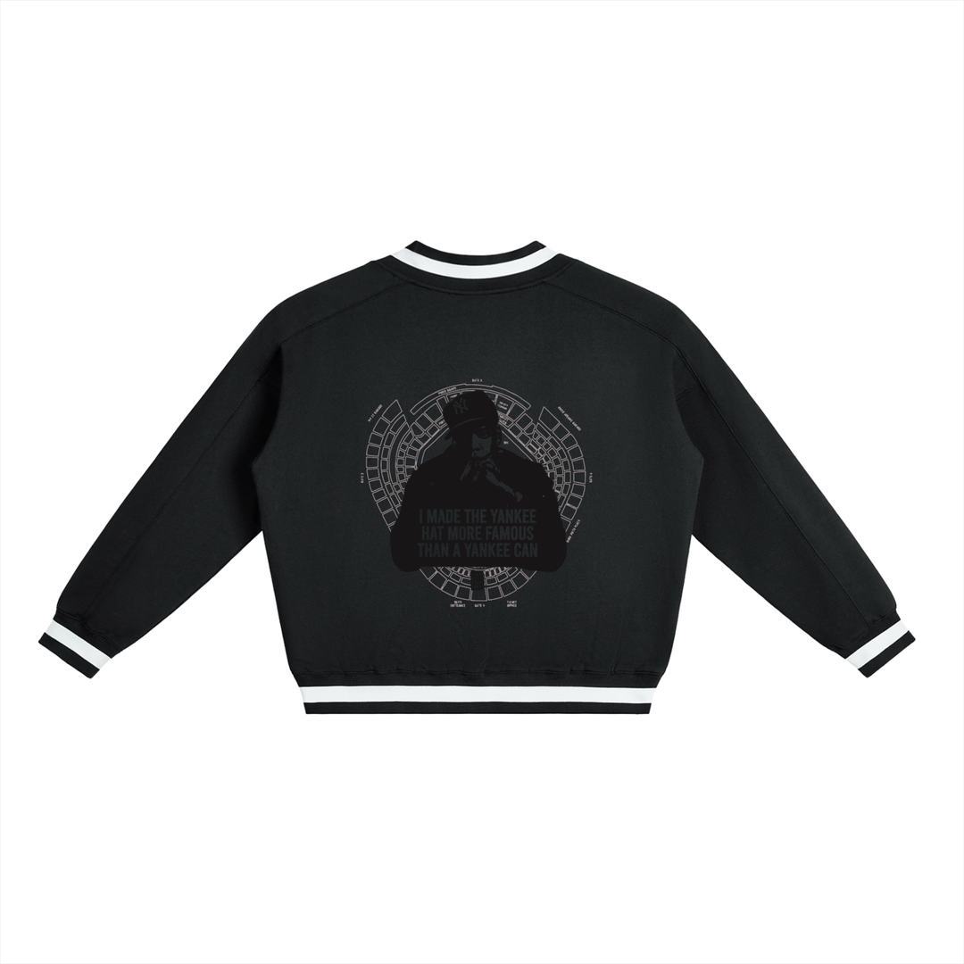Empire State of Mind Lim. Edition Jay-Z Yankee V-Neck Contrast Collar Boxy Sweatshirt