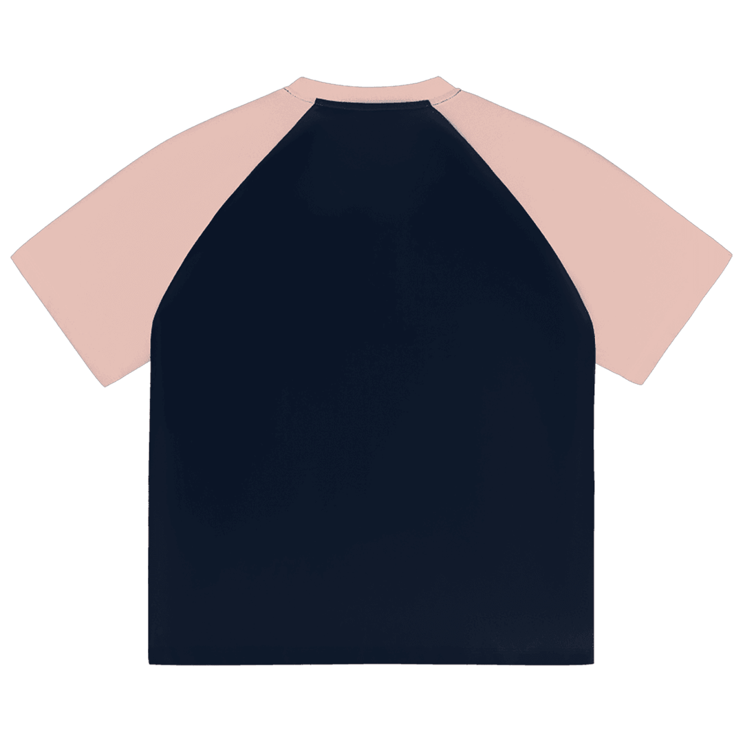 BX Mex Color-Blocked Raglan Sleeve T-Shirt