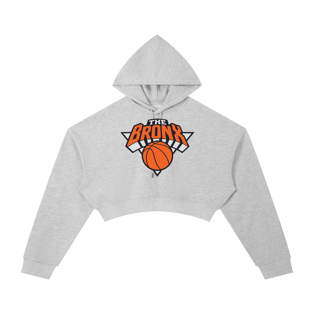 Bronx Basketball 2026 Playoff Edition Women's Essential Cropped Hoodie by Bronx Native