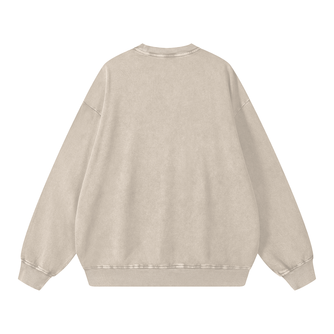 BX Bodega Cats Snow Washed Oversized Sweatshirt
