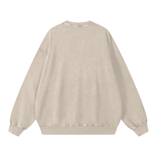 BX Bodega Cats Snow Washed Oversized Sweatshirt