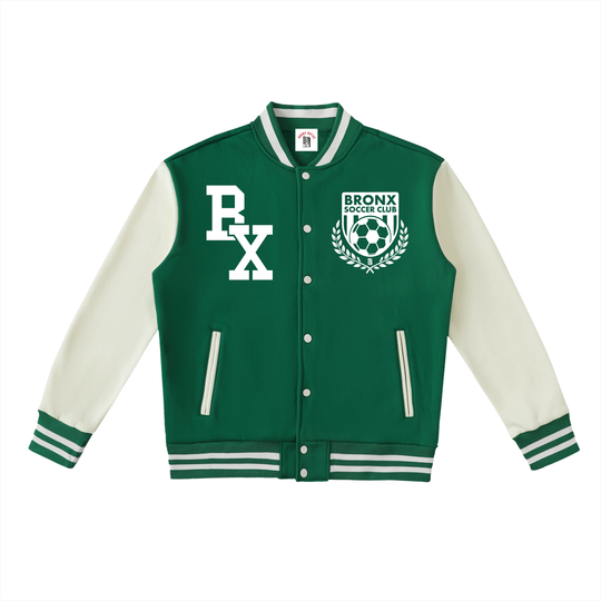 Bronx Soccer Club Two-Tone Fleeced Varsity Jacket product image 1 of 8 by Bronx Native