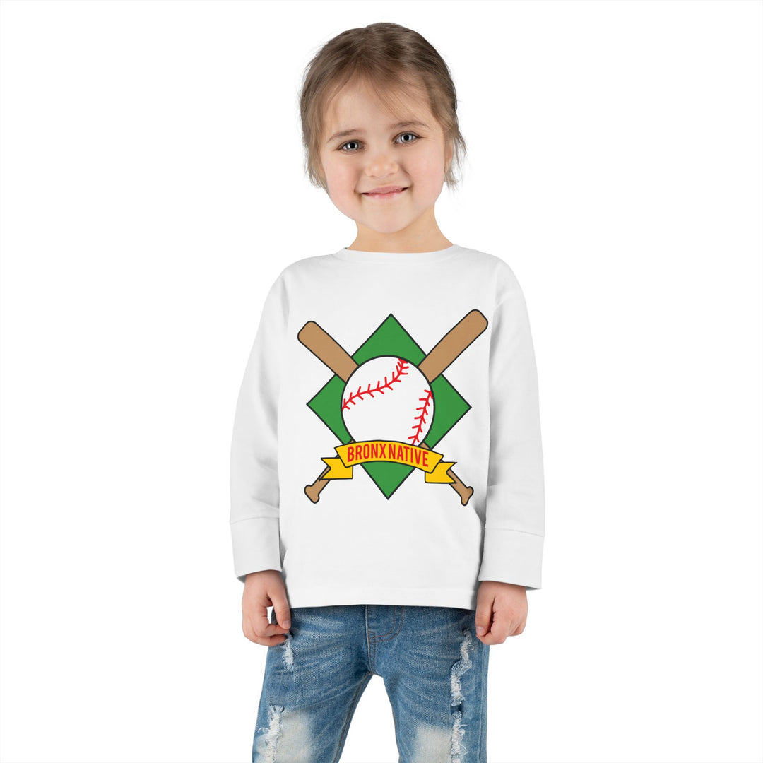Bronx Native Baseball Toddler Long Sleeve Tee