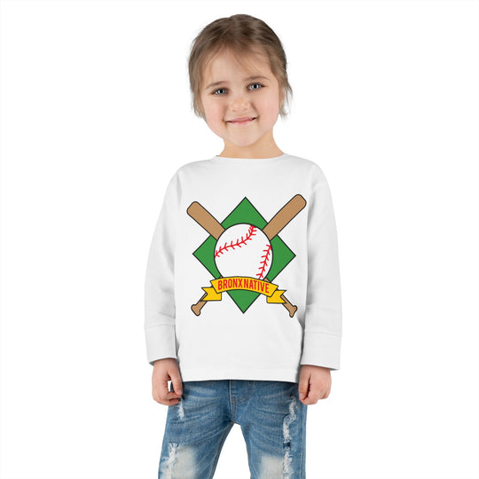 Bronx Native Baseball Toddler Long Sleeve Tee