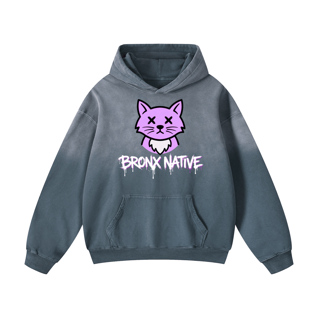 BX Bodega Cats Heavyweight Sunfade Oversized Hoodie Alt Colorway 3 by Bronx Native for New York summer