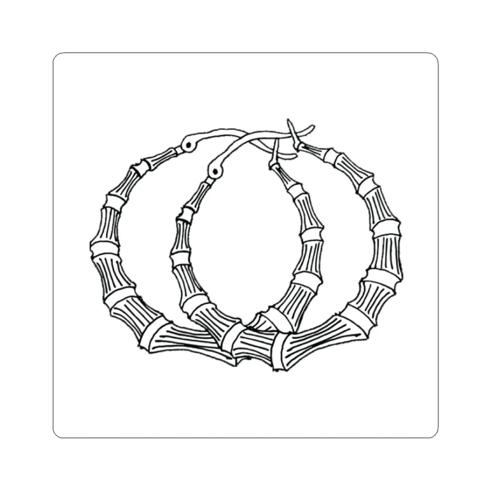 Starter Pack - Pantallas Bamboo Hoop Earrings Sticker