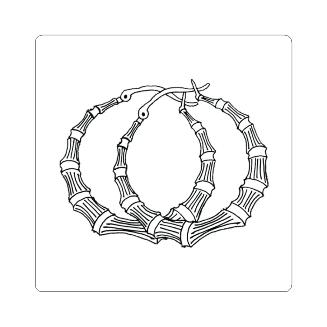 Starter Pack - Pantallas Bamboo Hoop Earrings Sticker
