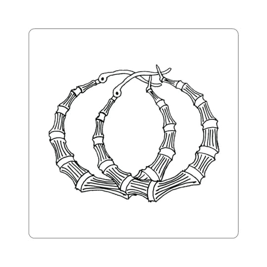 Starter Pack - Pantallas Bamboo Hoop Earrings Sticker