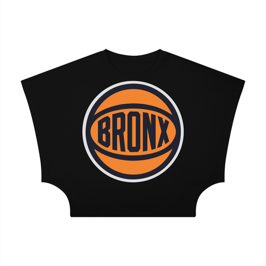 Bronx Basketball 2026 Playoff Edition Women's Cropped Dolman T-Shirt by Bronx Native